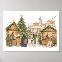 Julmarknadsscen för de som älskar julhandel
