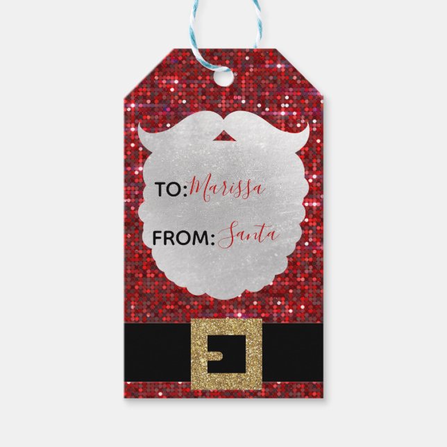 JulMärkre, Jultomten märkre, Helgdag Presentetikett (Framsidan)