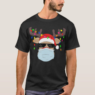 Julmask söt Rudolph rener maskskjorta för T Shirt
