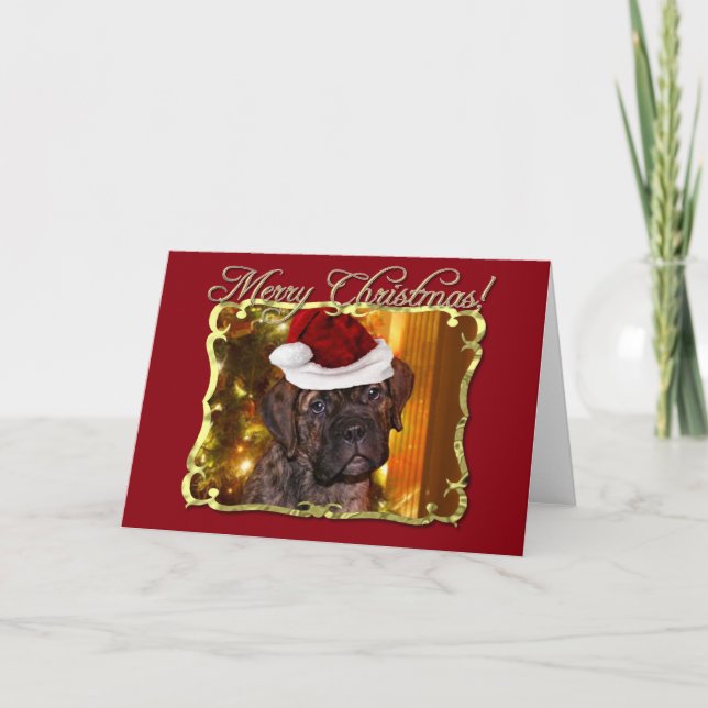 JulMastiffvalp Helgkort (Framsida)