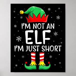 Julmatchande familj Jag är inte en Elf Im bara S Poster