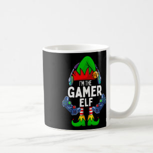 Julmatchande familje gamer-älva jul kaffemugg