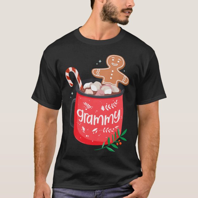 Julmatchande familjen Cocoa Mugg med Candy Can T Shirt (Framsida)