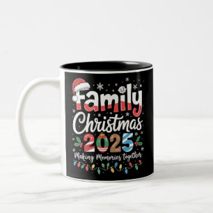 Julmatchande familjeoutfit 2025 Xmas Squad Två-Tonad Mugg