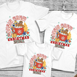 Julmatchande kusin crew retro kusin t shirt