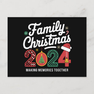 Julmatchande outfit för familjen 2024 Xmas-squad  Vykort