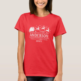 Julmatchande Personlig-familjen Namn T Shirt