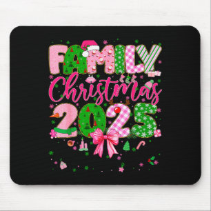 Julmatchande T-shirt för familjen 2025 Xmas Pyjama Musmatta