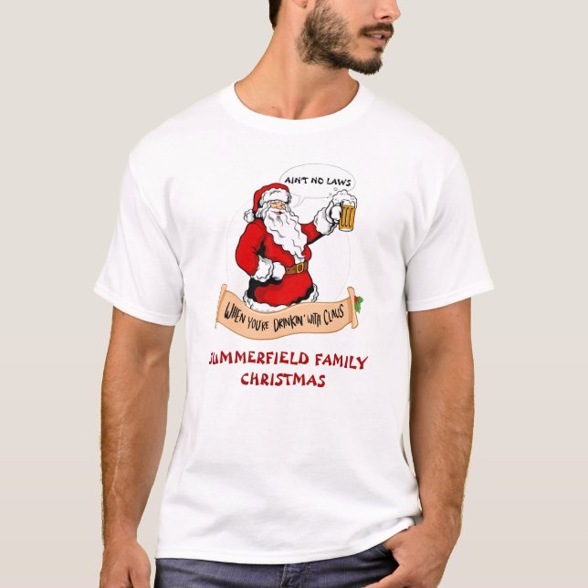 Julmatchning för familjeåterförening t shirt (Framsida)