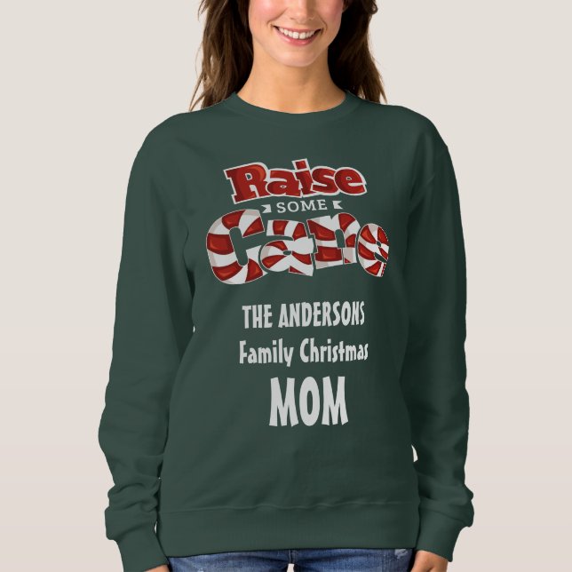 Julmatchning i personlig Mamma T Shirt (Framsida)