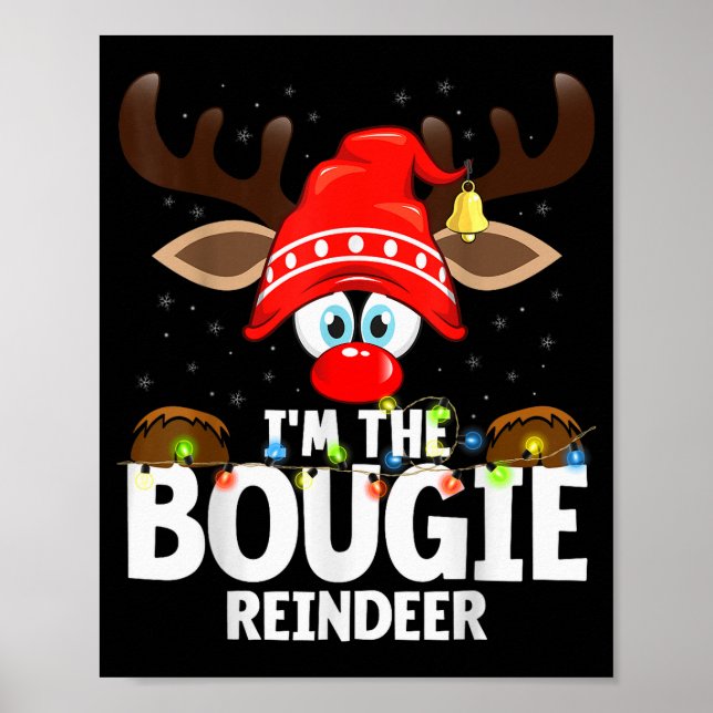Julmatchning Jag Är Den Bougie Renen  Poster (Framsidan)