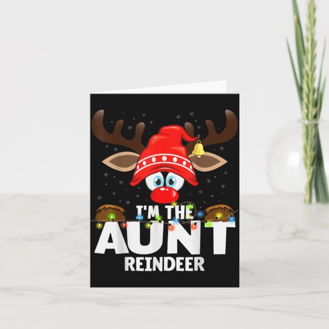 Julmatchning Jag Är Faster Renar  Kort (Framsida)