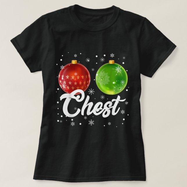 Julmatchning mellan Chest Nöt och några kastanjer  T Shirt (Design framsida)