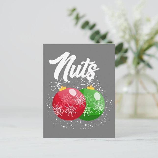 Julmatchning mellan Chest Nöt och några kastanjer Vykort (Stående Fram)