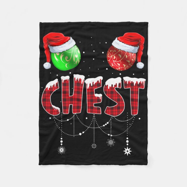 Julmatchning mellan kastanjer och kastanjer i Ches Fleecefilt (Framsidan)