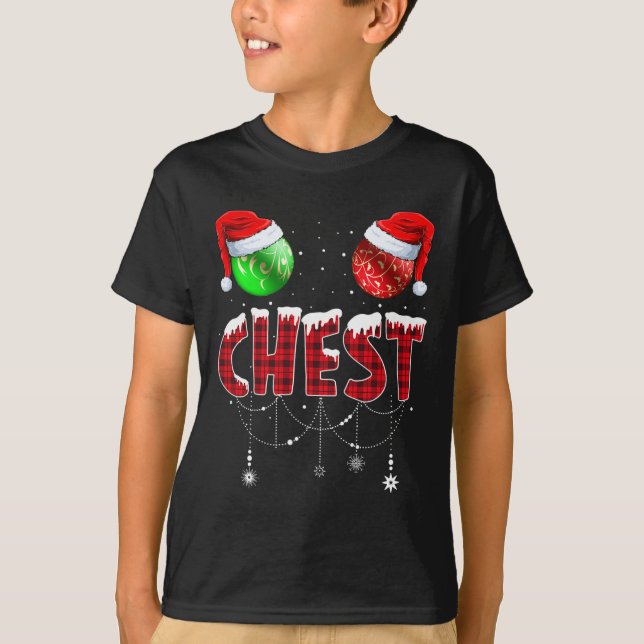 Julmatchning mellan kastanjer och kastanjer i Ches T Shirt (Framsida)