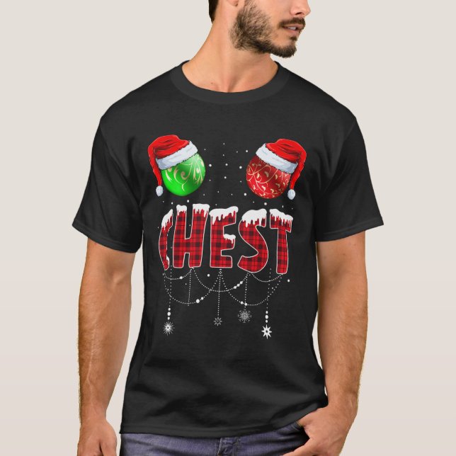 Julmatchning mellan kastanjer och kastanjer i Ches T Shirt (Framsida)