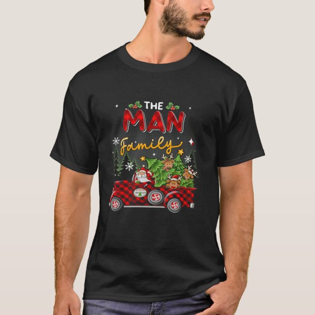 Julmatchningen i manliga familjen Pajamas Group Gi T Shirt (Framsida)