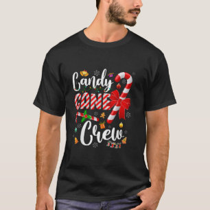 Julmatchningsfamiljen Candy cane Ljus Julafton P T Shirt