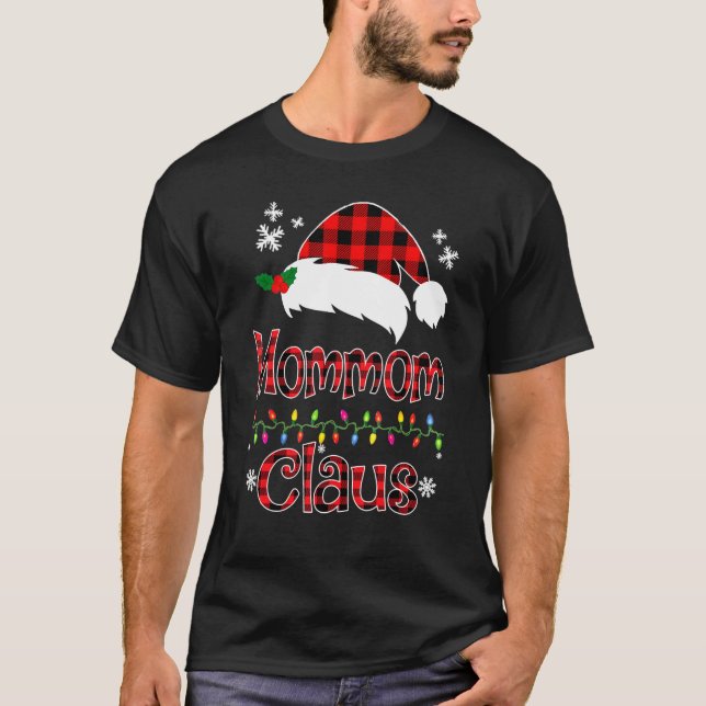 Julmatchningsfamiljen Santa Mommom Claus Julmatchn T Shirt (Framsida)