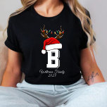 Julmatchningsutfall för monogrammad familj t shirt<br><div class="desc">Julskjortor i Monogrammed familjen Matchningsutfall</div>