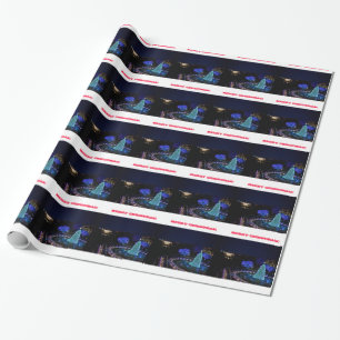 Julmedborgareträd - inpackning av papper presentpapper