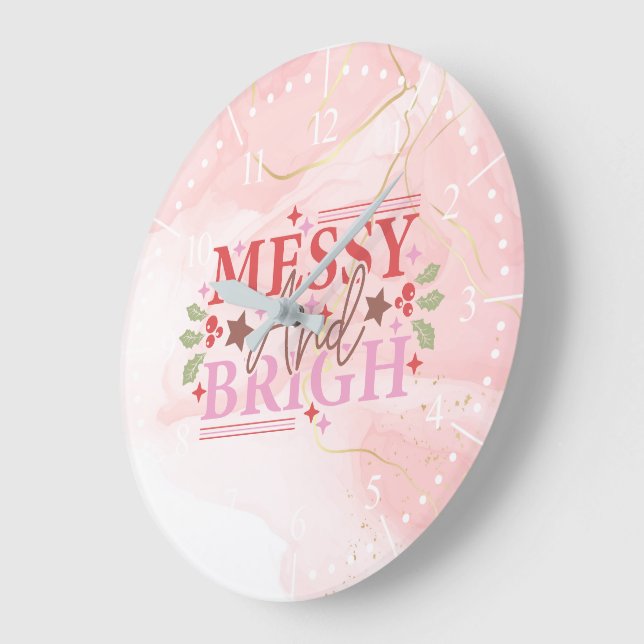 Julmeddelande och ljus stor klocka (Vinkel)