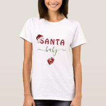 Julmeddelande om Graviden Cute Santa Santa Baby