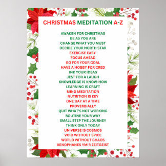 Julmeditation a-z poster