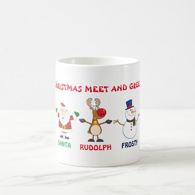 Julmeeten och hälsar kaffemugg (Center)