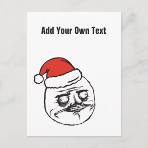 Julmemes Gillar mig Anpassad text REDIGERBAR Helg Vykort