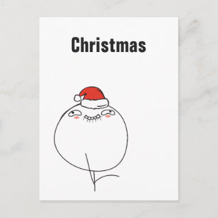 Julmemes Naiv Le Me Anpassad text REDIGERBAR Helg Vykort