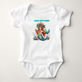 Julmermaid – Redigerbar Högtidlig Design T Shirt