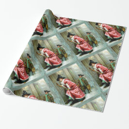 Julmiddag 3 Victorian Wrapping Papper Presentpapper