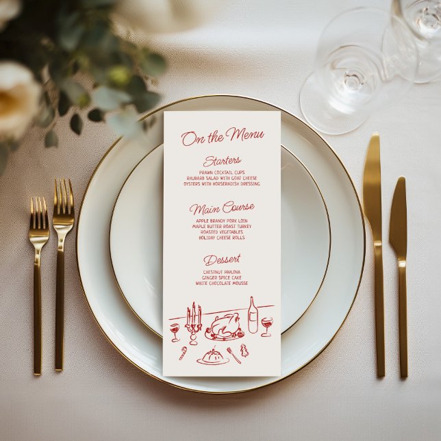 Julmiddag i Hand plockade vid mini Meny (Skapare uppladdad)