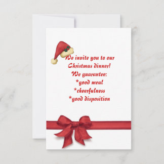 Julmiddag, inbjudan