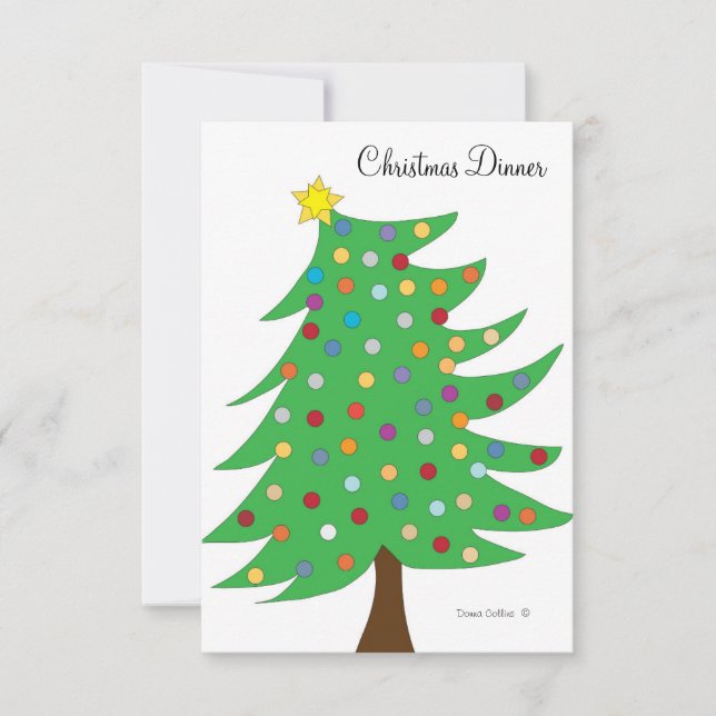 Julmiddag - inbjudan (Framsida)