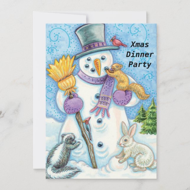 Julmiddag Inbjudan Party 2 (Framsida)