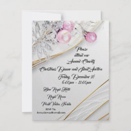 Julmiddag och tyst auktionsinbjudan julkort