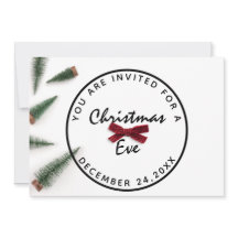 Julmiddag Vit Grön Röd Slinga