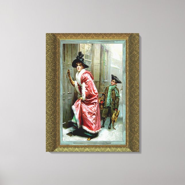 Julmiddag Wrapped Canvas (Framsida)