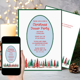 Julmiddagsbjudan - inbjudan till Festive Färg