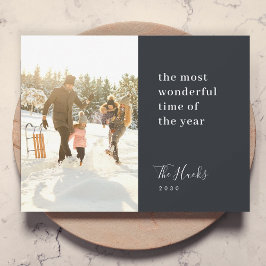 Julminimalism | Modern Stilfull Familjefoto Julkort