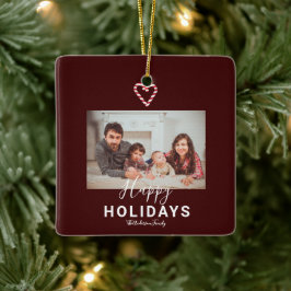 Julminimalisterna Red Glad helg Candy cane Julgransprydnad Keramik