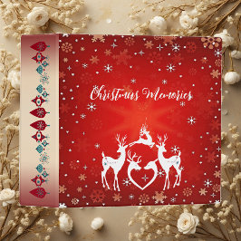 Julminnen Foto Album Red Bok Binder