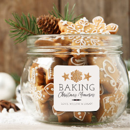 Julminnen Fyrkantigt Klistermärke