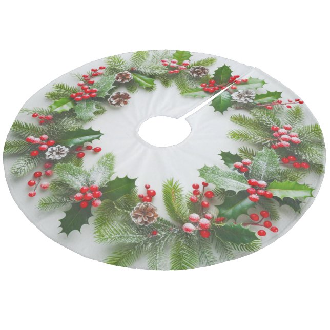 Julmistel Julgransmatta Fleece (Vinklad)