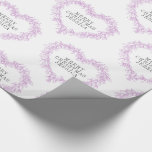 Julmistel teckning lila, vit presentpapper<br><div class="desc">Mistletoe botanical line art vinterjulklapp som är papper i lila och vitt. Andra färg och matchande artiklar är tillgängliga. Personliggör med ditt eget festive hälsning och mottagarens namn,  läser för närvarande God jul Jessica. © Original mistletoe line art teckning och design by Sarah Trett for www.mylittleeden.com on Zazzle.</div>