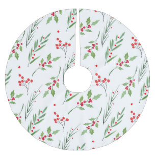 Julmixad botaniska Mönster Apron Julgransmatta Borstad Polyester