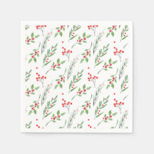 Julmixad botaniska Mönster Napkins